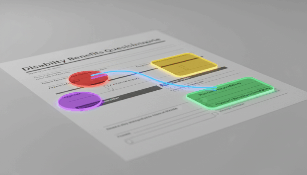 Annotated VA Disability Benefits Questionnaire DBQ form