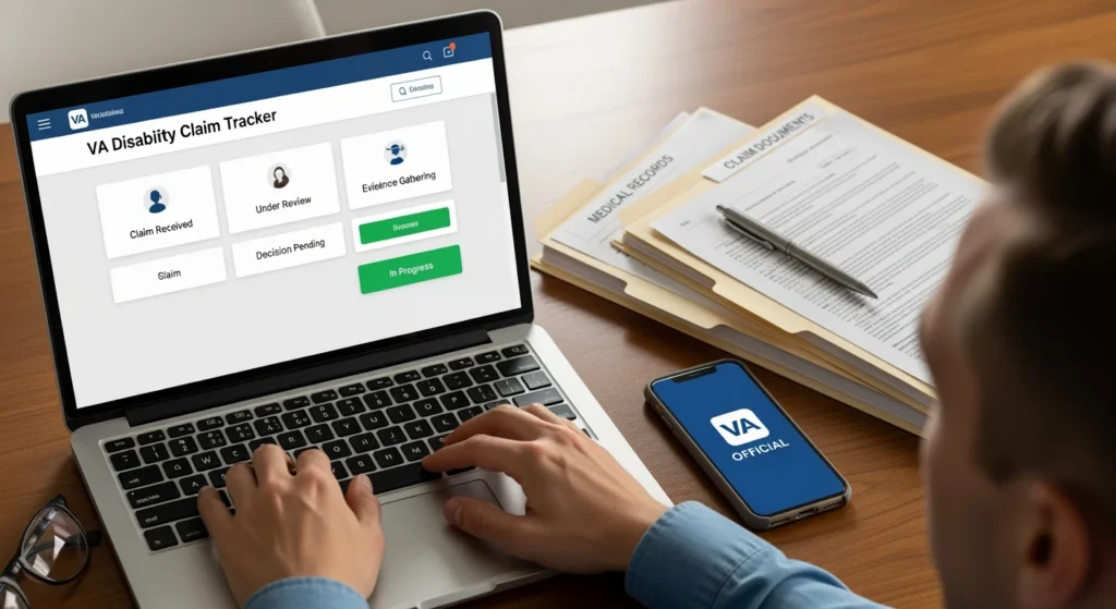 Professional image for How to Track the Status of Your VA Disability Claim