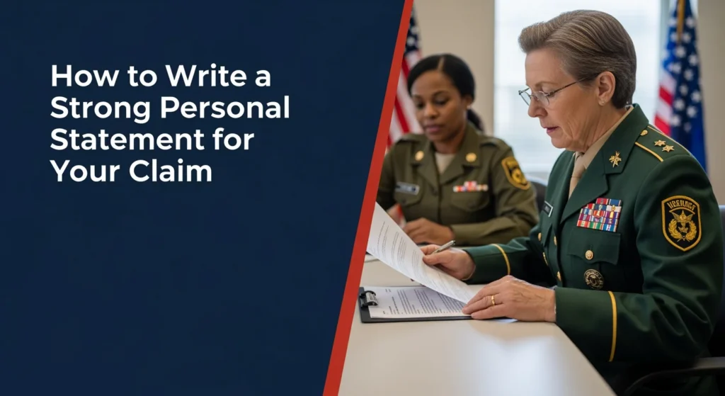 Professional image representing How to Write a Strong Personal Statement for Your Claim